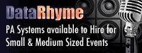 Datarhyme PA System Hire