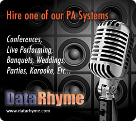Datarhyme PA System Hire