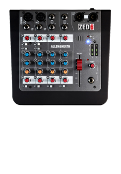 4ch mic/line Mixer Allen Heath Zed-6