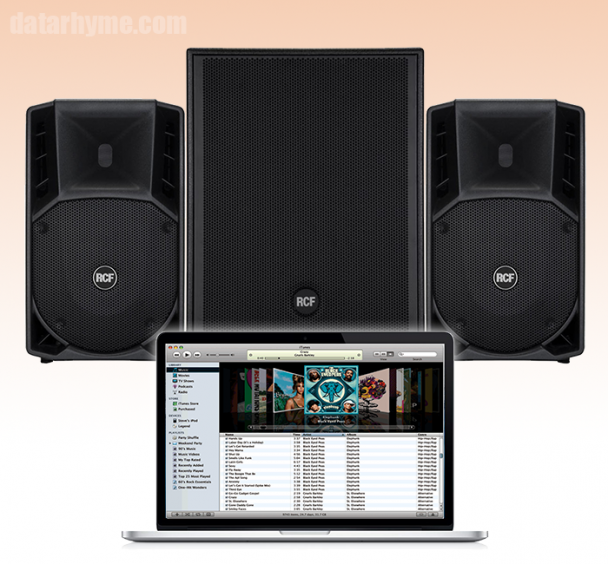 High Quality PA System Sound with MP3/AAC Music pa digital files