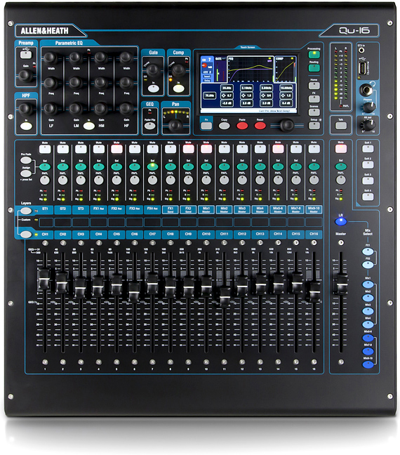 Allen Heath QU-16 Mixer Hire Stock 1 Allen heath QU-16