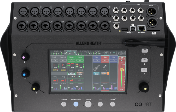 Hire the Allen Heath CQ18-T Digital Mixer 1 Allen Heath CQ18-T compact Digital mixer